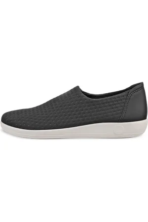 Ecco Soft 2.0 Stretch Slip-on Shoe-Zapatillas de tela sin cordones para mujer- -37