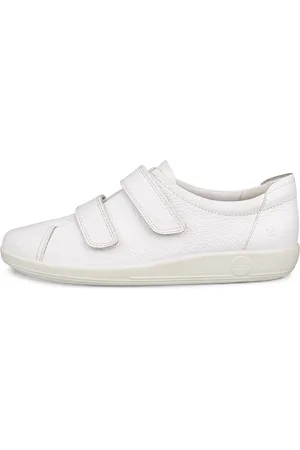 Ecco SOFT 2.0-Zapatillas de piel para caminar para mujer- -37