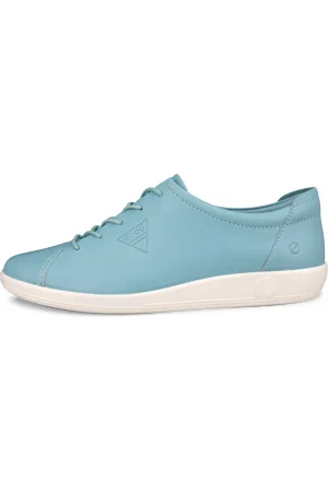 Ecco SOFT 2.0-Zapatillas de piel para caminar para mujer- -38