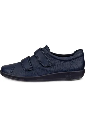 Ecco SOFT 2.0-Zapatillas de piel para caminar para mujer- -41