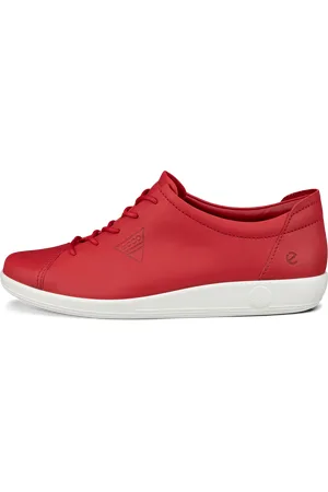 Ecco SOFT 2.0-Zapatillas de piel para caminar para mujer- -37