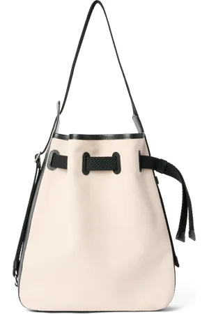 Ecco Sail Bag M Canvas-Bolso hobo de piel-Beis