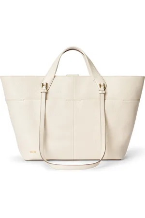 Ecco Tote M Pebbled Leather Bag-Bolso tote de piel-Beis
