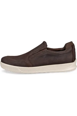 Ecco BYWAY-Zapatillas de nobuk sin cordones para hombre- -41