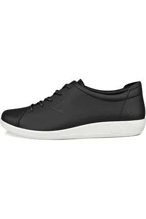 Ecco SOFT 2.0-Zapatillas de piel para caminar para mujer- -39