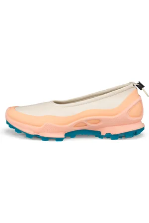 Ecco BIOM C-TRAIL W-Zapatillas de piel sin cordones para mujer-Naranja-37