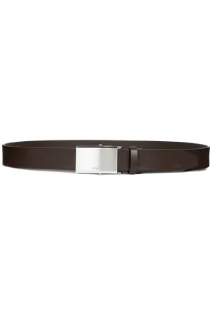 Ecco Belts-Cinturón de piel ajustable para hombre- -90