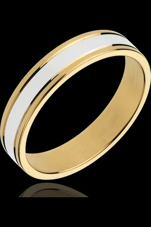 Edenly Alianza Esther III - oro blanco y amarillo 18 quilates