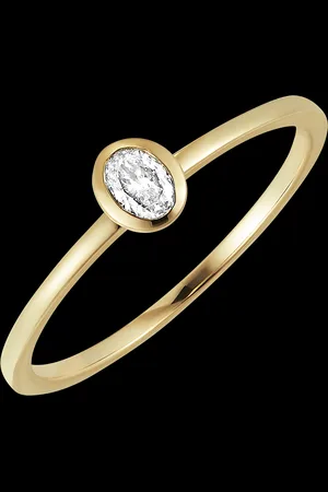 Edenly Anillo Frescura - Óvalo - 9 quilates y diamantes