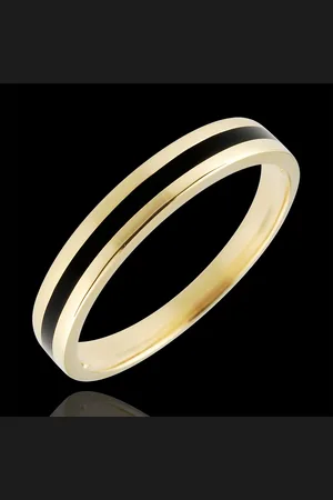 Edenly Alianza oro Hombre Claroscuro - Un Trazo - 9 quilates y l