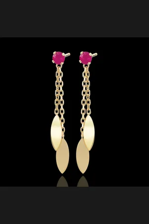 Edenly Pendientes Sakari - 9 quilates y rubíes