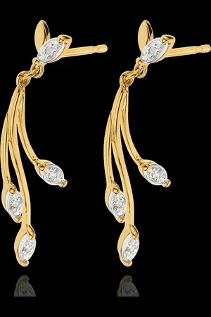 Edenly Pendientes Lujo extremo Vegetal - 18 quilate