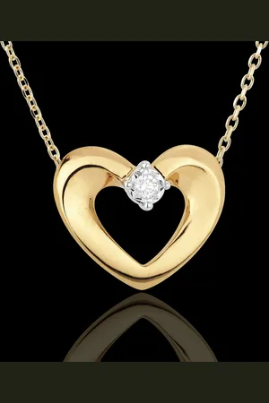 Edenly Collar Corazón - 18 quilates y diamante