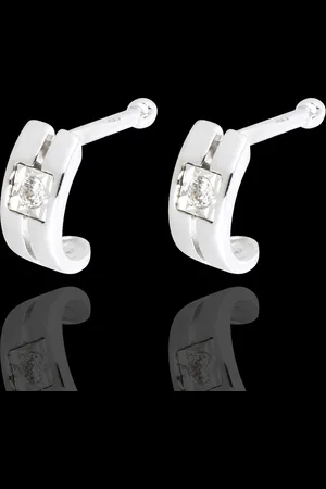 Edenly Pendientes Doble Vuelta - 18 quilates y diamantes