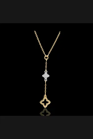 Edenly Collar Augusta - dos oros - - diamantes