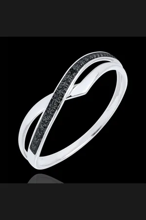 Edenly Anillo Marina - 18 quilates y diamante negro