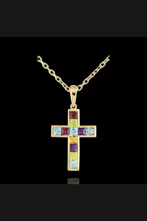 Edenly Colgante cruz Color - 9 quilates