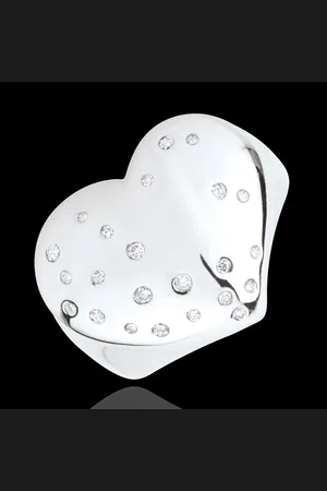 Edenly Anillo Corazón Estrellado - Plata y diamantes