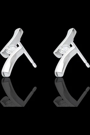 Edenly Pendientes Nido Precioso - Apóstrofe diamantes - 18 quilat