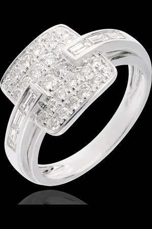 Edenly Anillo Riad - empedrado 18 quilates - 32 diamantes