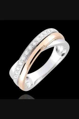Edenly Anillo Aros - oro rosa, oro blanco 18 quilates y diamantes
