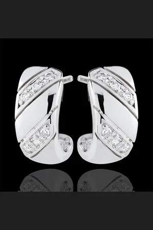 Edenly Pendientes de Medio Aro Preciosa - 9 quilates