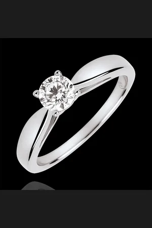 Edenly Solitario caña - diamante de 0.4 quilates - 18 quilates
