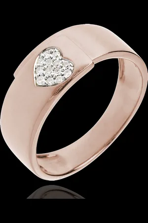 Edenly Anillo Corazón - 18 quilates y diamantes