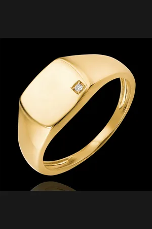 Edenly Anillo Claro-Oscuro - Anillo de Sello Eneas - de 9 quilat