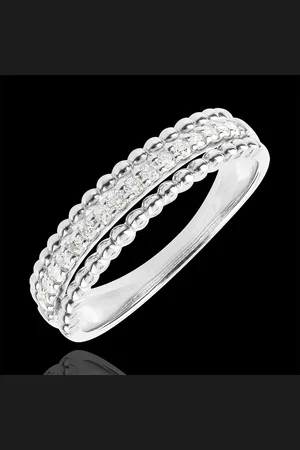 Edenly Anillo Flor de Sal - dos aros - 9 quilates