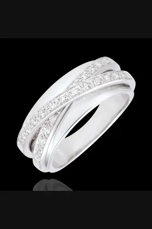 Edenly Anillo Saturno Espejo - 18 quilates - 23 diamantes
