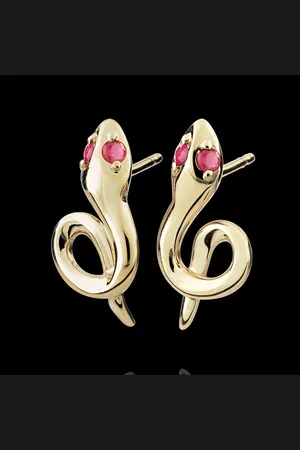 Edenly Pendientes Paseo Soñado - Mini Serpiente - rubís - 9 qu