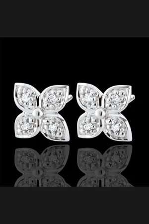 Edenly Pendientes Flor de Eternidad - 9 quilates y 8 diamantes