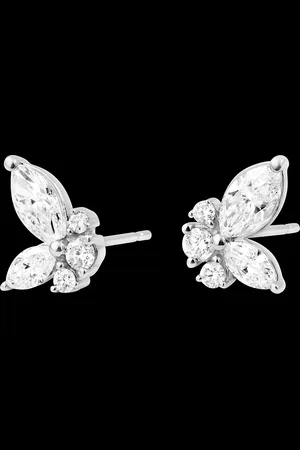 Edenly Pendientes Mariposa de Medianoche - de 9 quilates con diama