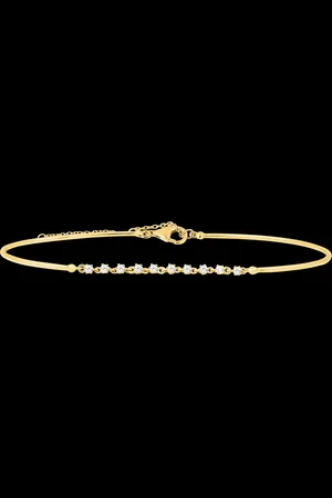 Edenly Brazalete Grácil - de 9 quilates con diamantes
