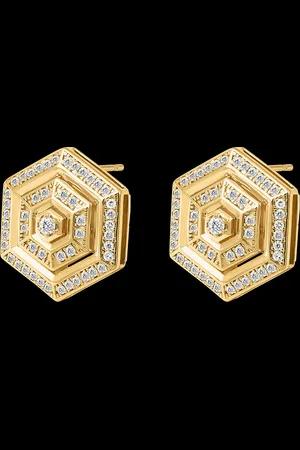 Edenly Pendientes Hexad - de 9 quilates con diamantes
