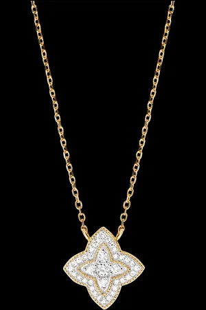 Edenly Collar Flor de Diamante - de 9 quilates con
