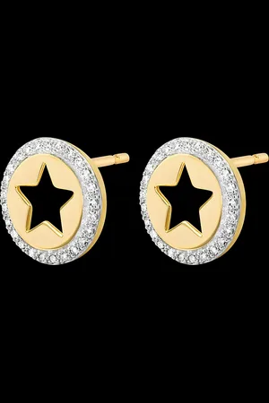 Edenly Pendientes Estelar - oro de 9 quilates con d