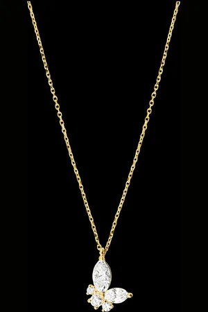 Edenly Collar Mariposa de Medianoche - de 9 quilates con diamant