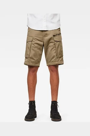 Pantalones Cortos De Pana Para Hombre HOTake - Cintura Elástica Con Cordón, Ajuste Holgado, Color Caqui, Talla L