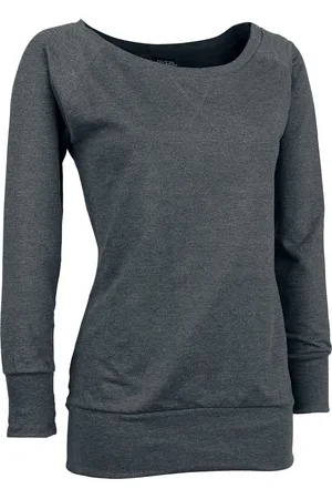 Urban classics Sudadera de - Cuello Barco - S 3XL - para Mujer
