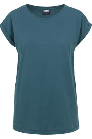 Urban classics Camiseta de - Camiseta Mujer de Hombros Amplios - XS M - para Mujer