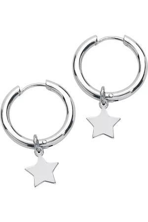 etNox Pendiente de - Star-Shaped Dangling - para Mujer
