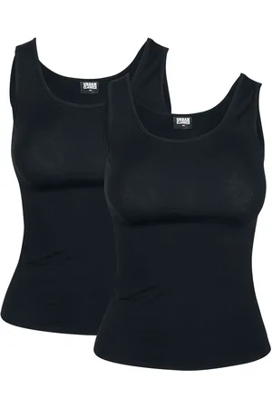 Urban classics Top de - Ladies 2-Pack Basic Stretch Top - XS 5XL - para Mujer