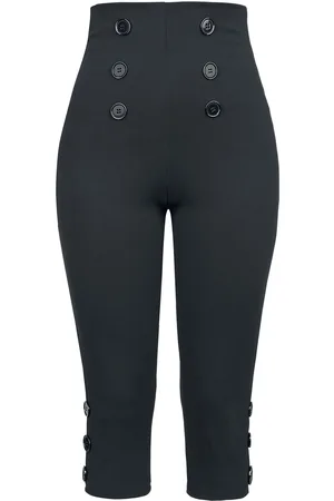 Belsira Pantalones de tela Rockabilly de - Caprihose - XS XL - para Mujer