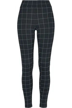 Urban classics Leggins de - Ladies Check High Waist - XS 5XL - para Mujer