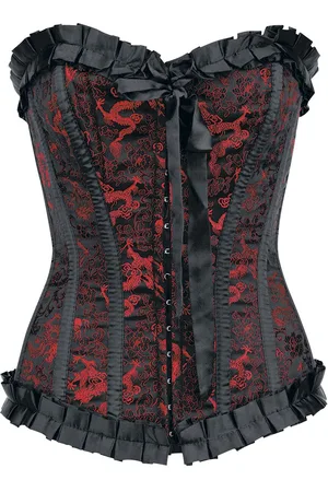 Burleska Corsé de - Corsé Lily Hook Red Dragon - S L - para Mujer