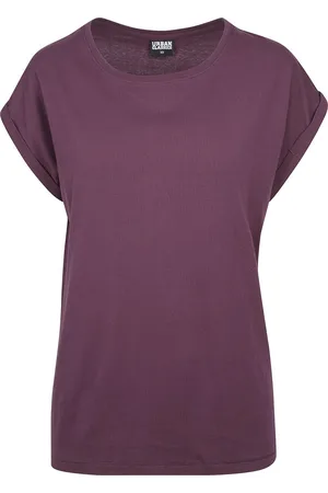 Urban classics Camiseta de - Camiseta Mujer de Hombros Amplios - S 5XL - para Mujer