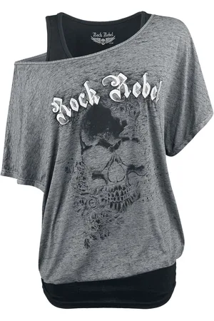 Rock Rebel Camiseta de - When The Heart Rules The Mind - S XXL - para Mujer