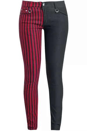 Banned Alternative Pantalones de tela Gótico de - Pantalones Punk - W26L32 W34L34 - para Mujer